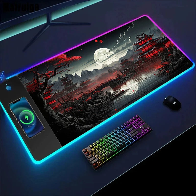 Mouse Pad com Carregamento Sem Fio