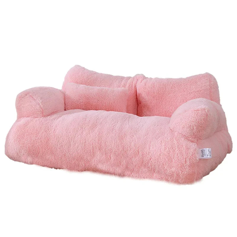 Cama de pelúcia de luxo para gatos