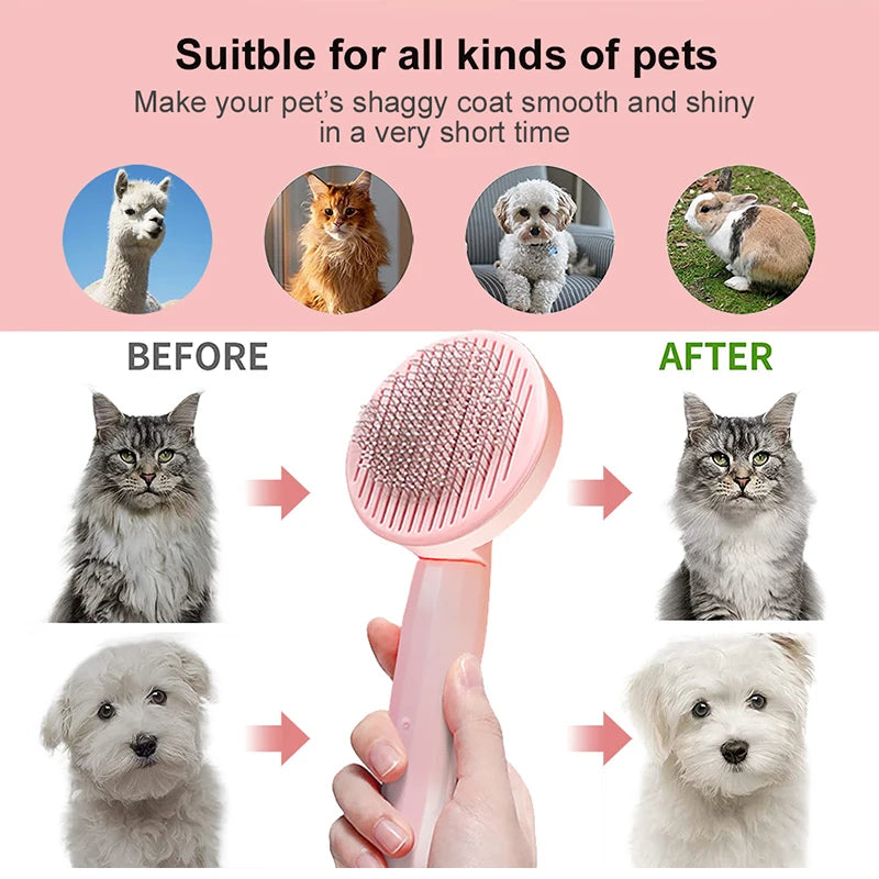 Escova para remoção de pelos de gatos e cachoros